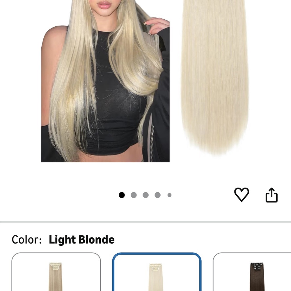 Light Blonde Clip-In Hair Extensions – Seamless Long Volume